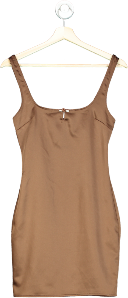 Zara Brown Bodycon Mini Dress UK XS