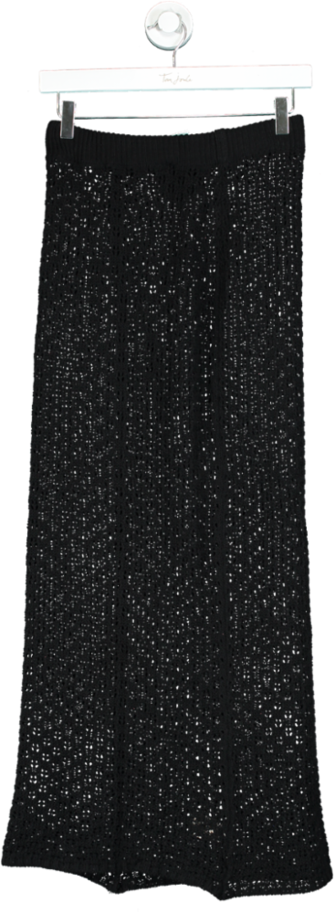 Black Knitted Skirt UK S/M