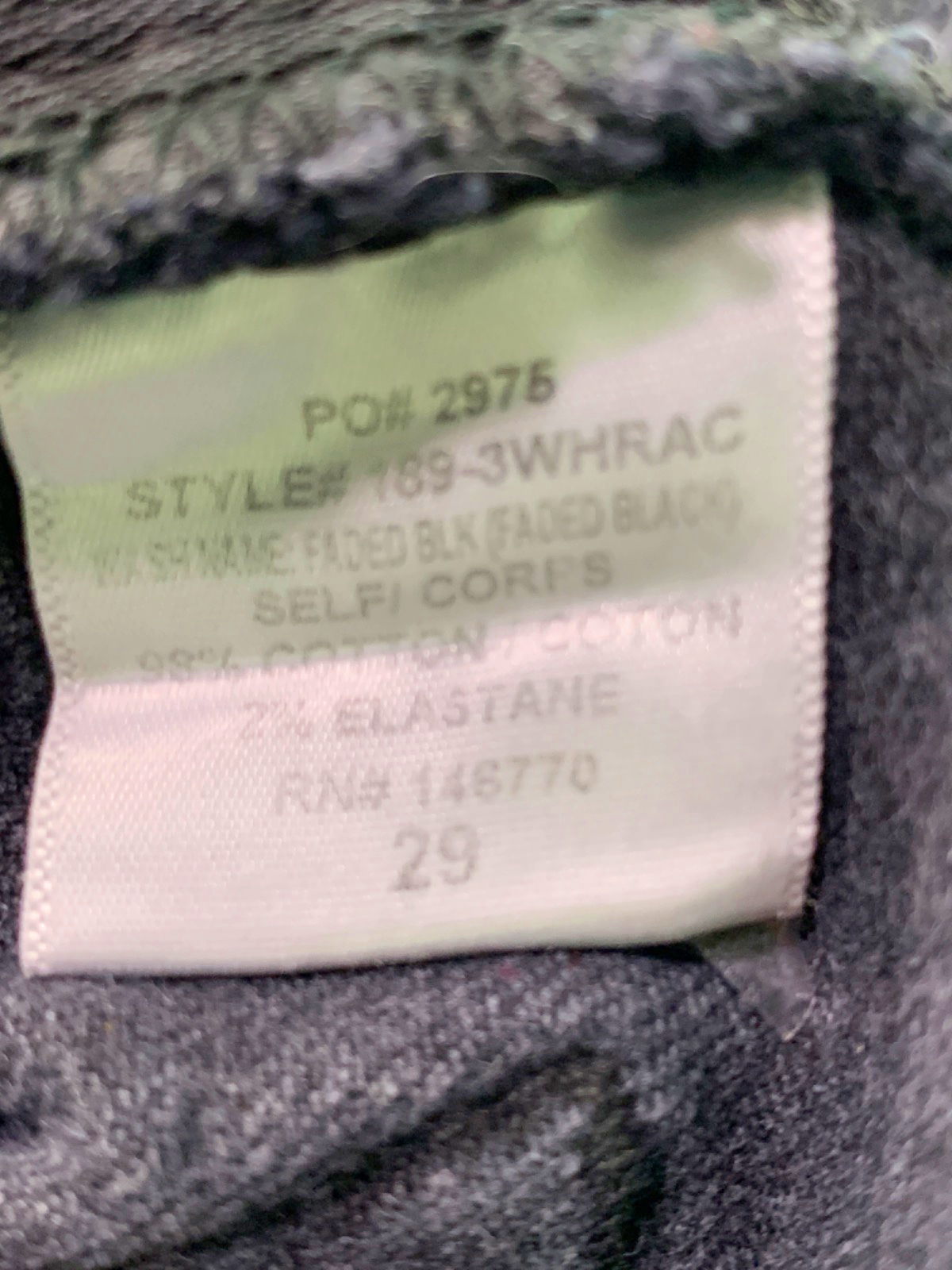 RE/DONE Faded Black High Rise Ankle Crop Jeans UK W29