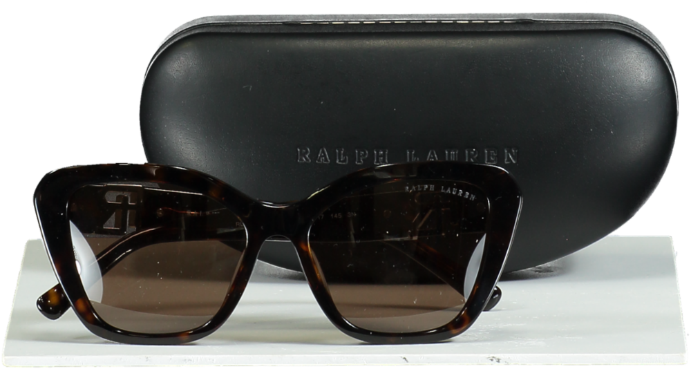 Ralph Lauren Isabel Tortoiseshell / Gold Logo Arm Sunglasses RL8216U