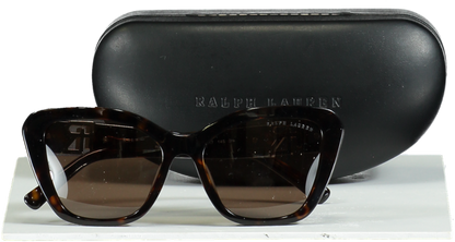 Ralph Lauren Isabel Tortoiseshell / Gold Logo Arm Sunglasses RL8216U