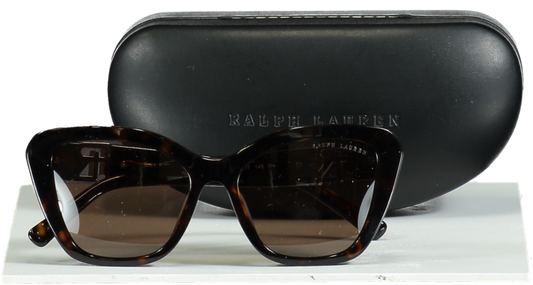 Ralph Lauren Isabel Tortoiseshell / Gold Logo Arm Sunglasses RL8216U