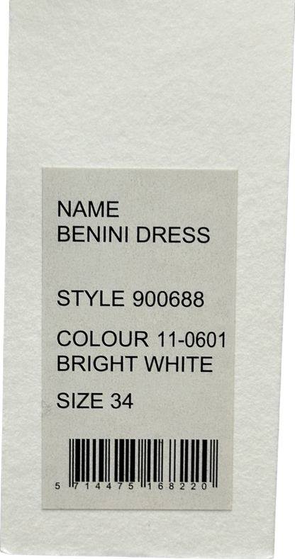 Remain Birger Christensen Bright White Benini Dress UK 6