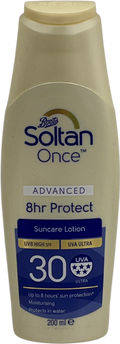 Boots Soltan Once Advanced 8 Hour Protect Suncare Lotion Spf30 200ml