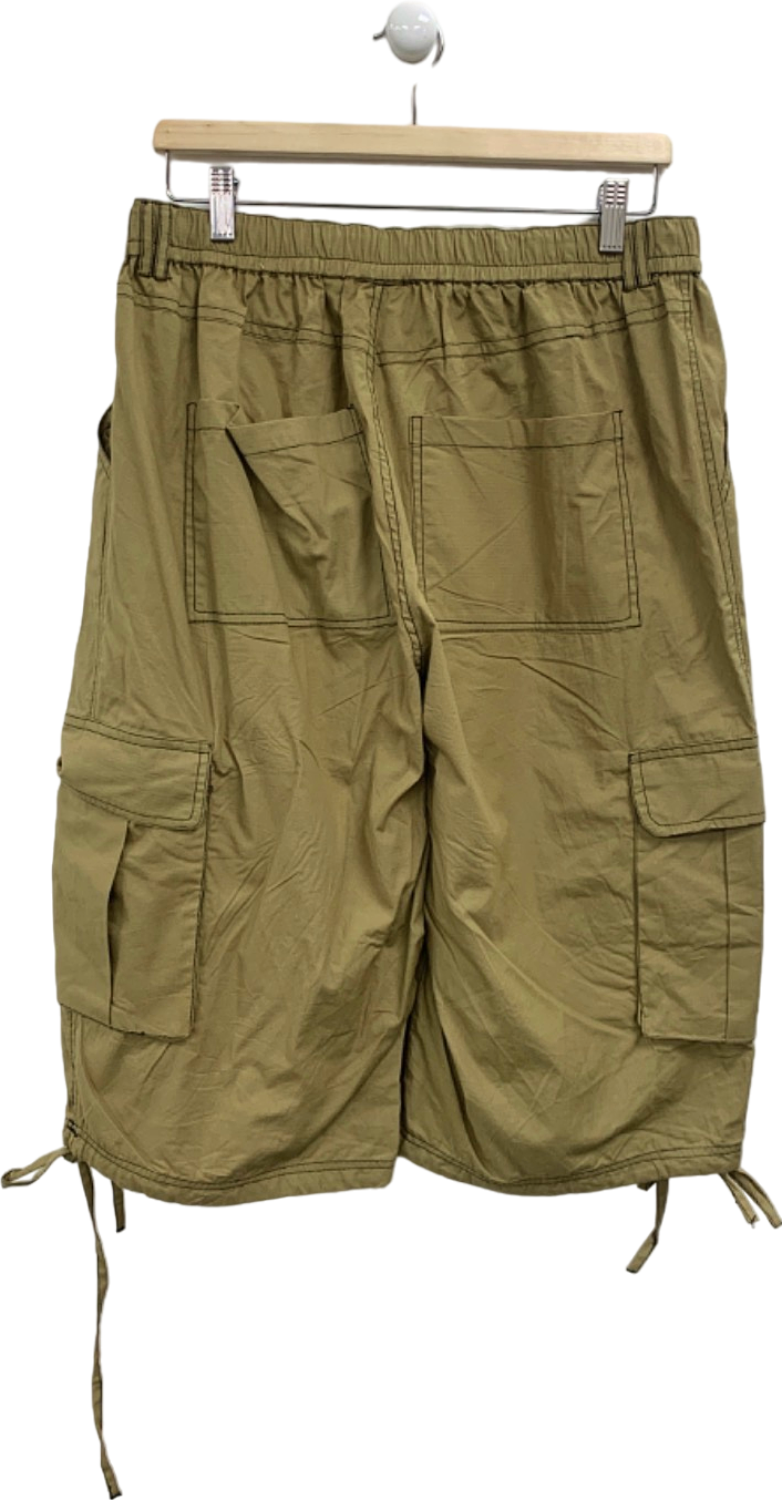 Collusion Green Cargo Shorts UK L