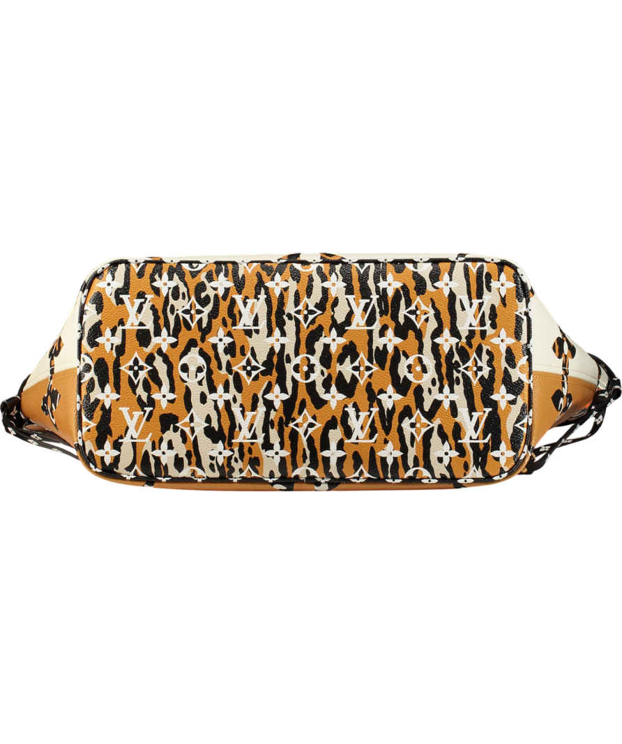 Louis Vuitton Ltd.edition Jungle Neverfull Mm Ivory/ Multicoloured Handbag
