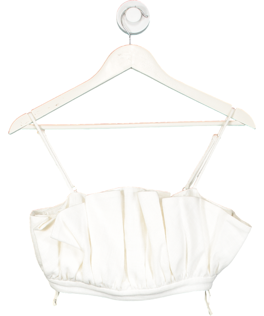 Winona Australia Cream Frill Crop Top UK 8