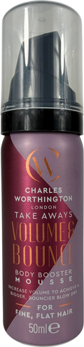 charles worthington Volume And Bounce Body Booster Mousse Takeaway 50ml