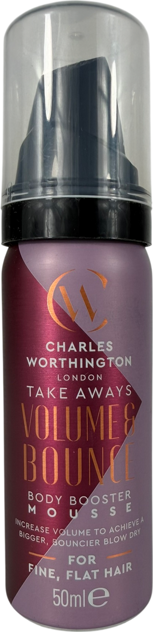 charles worthington Volume And Bounce Body Booster Mousse Takeaway 50ml