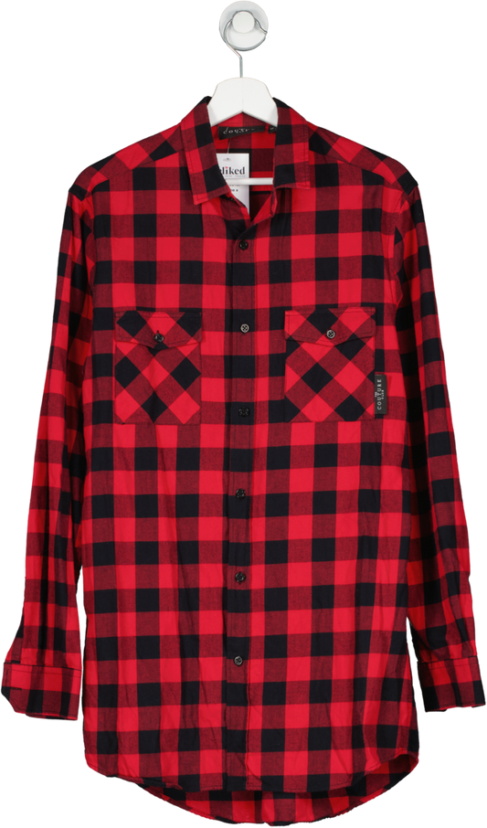 The Couture Club Red Checkered Shirt UK M