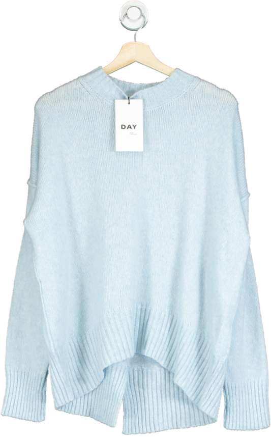 Day Birger et Mikkelsen Pandora Soft Merino Wool Mix Jumper - Blue Melange UK S