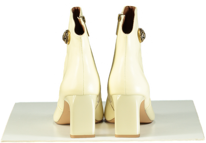 Kurt Geiger Cream Kensington Ankle Boots Size EU 41 UK 8