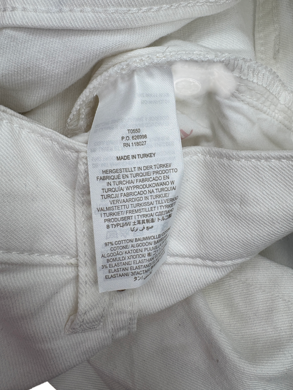 Boden White Slim Straight Leg Embroidered Jeans Tall Fit UK 12