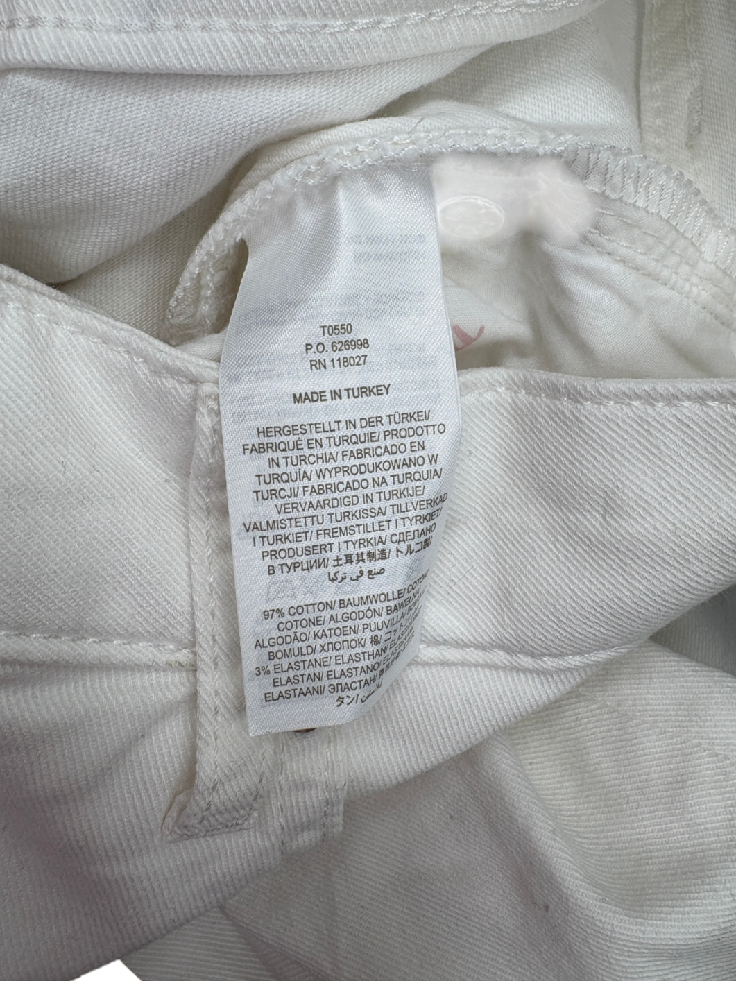 Boden White Slim Straight Leg Embroidered Jeans Tall Fit UK 12