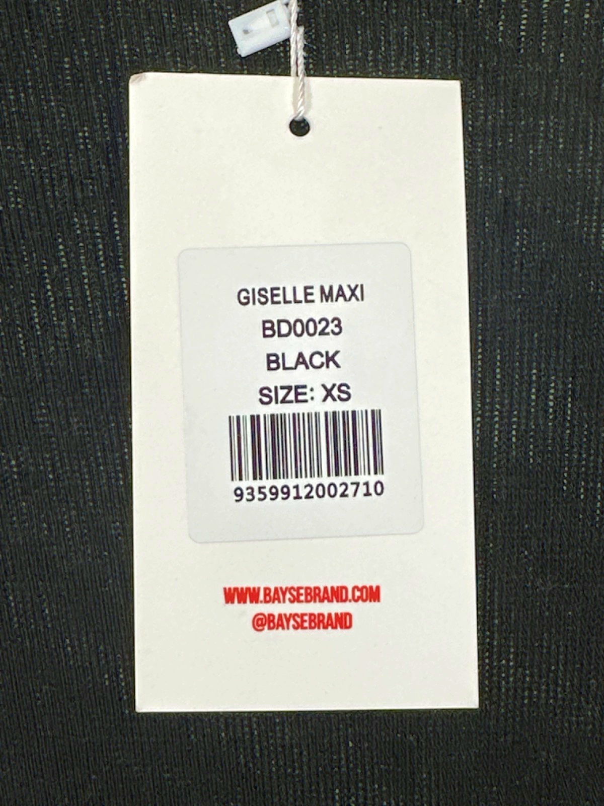 Bayse Black Giselle Maxi Dress UK XS