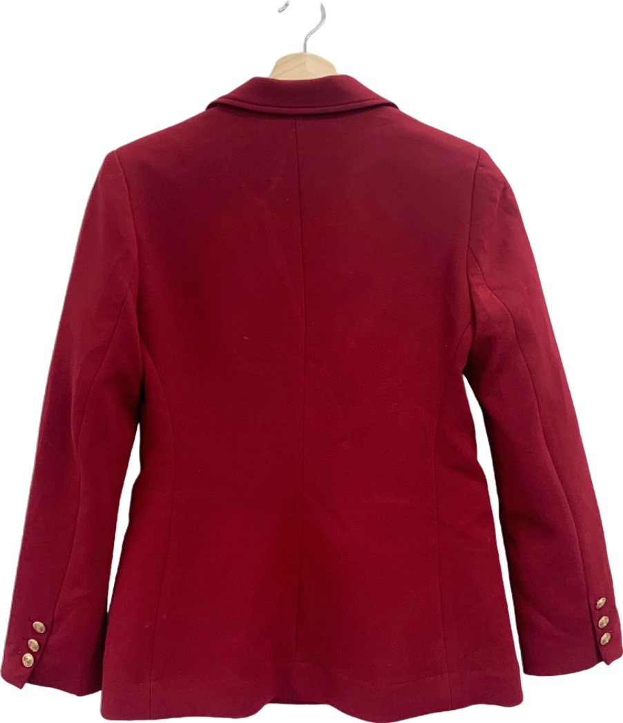 Karen Millen Red Double Breasted Blazer UK 10