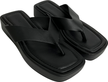 M&S Black Getaway Flatform Flip Flops UK 5 EU 38 👠