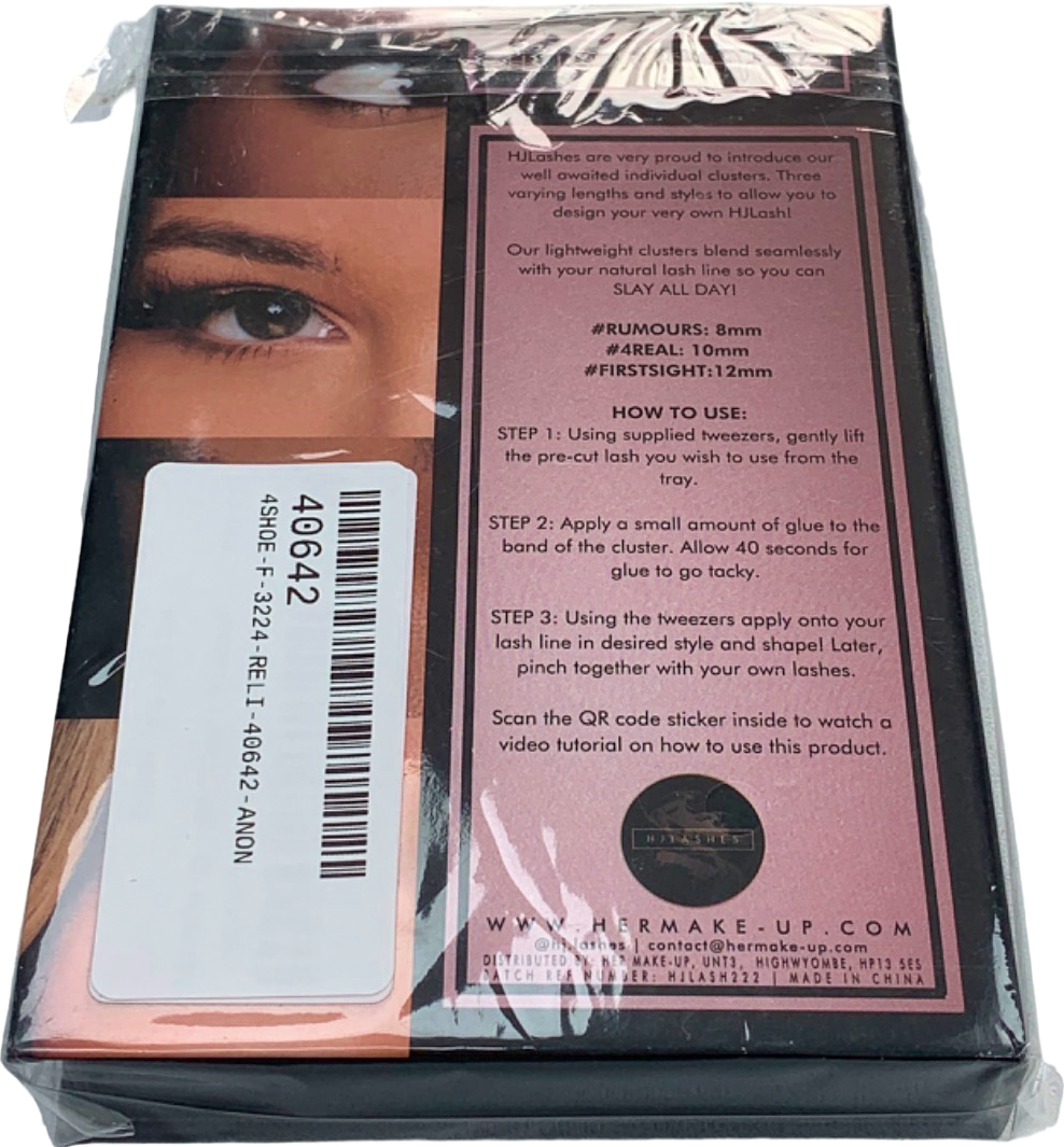 HJ Lashes Black Double Take 3D Mink Mixed Length Clusters