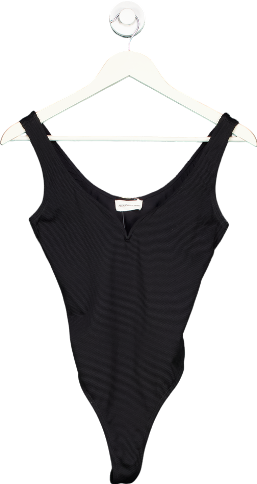 Alexandra Miro Black sculpted neckline Swimsuit UK M