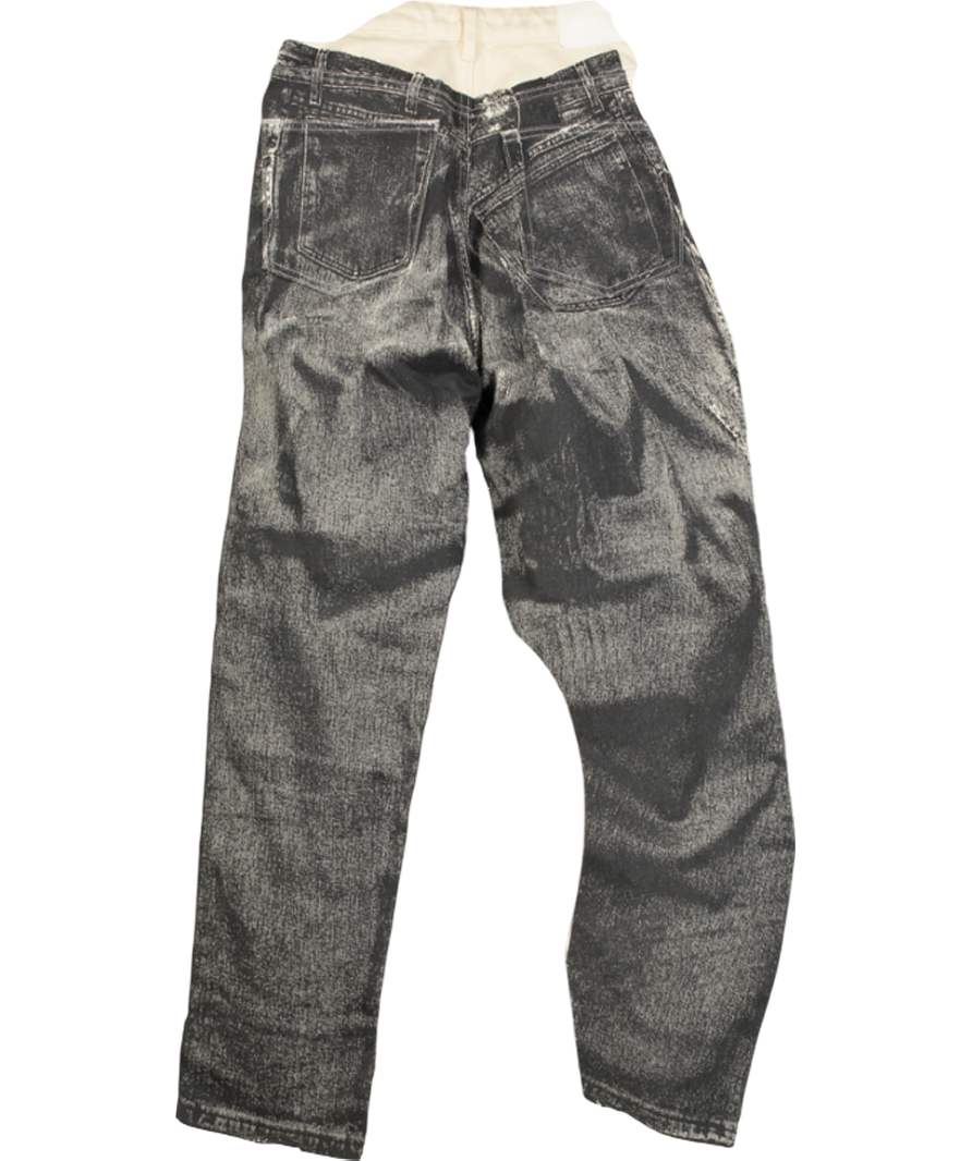 Weekday Cream Rowe Printed Jeans W28