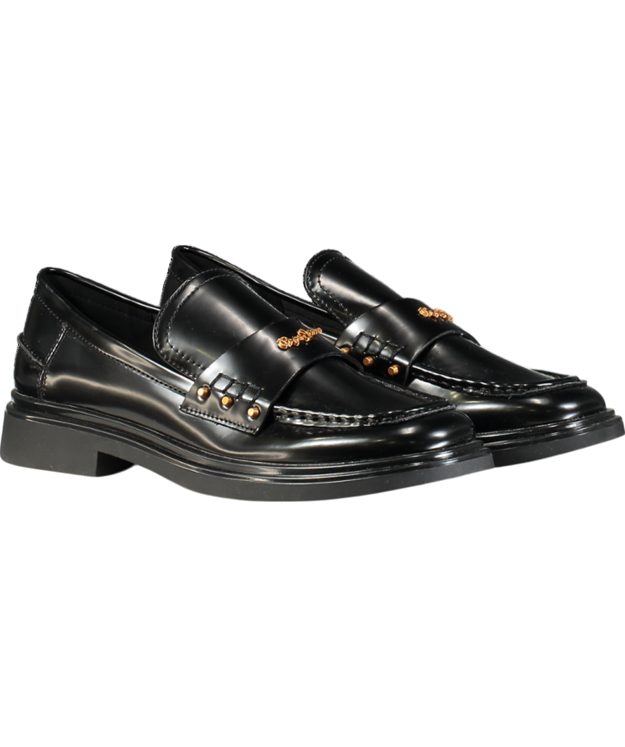 Pepe Jeans Penny Studs Loafers Black UK 8 EU 41 👠