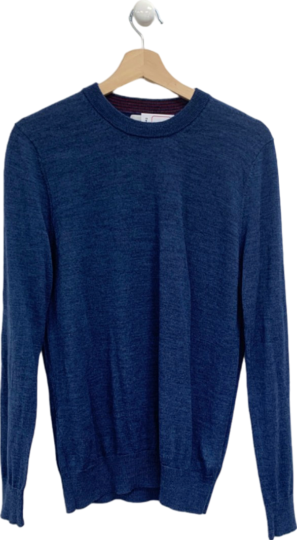 Stefano Conti Blue Crew Neck Jumper UK M