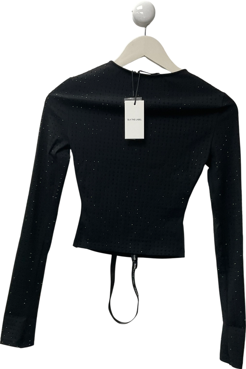 SLA the label Black Saffi Diamanté To UK XXS