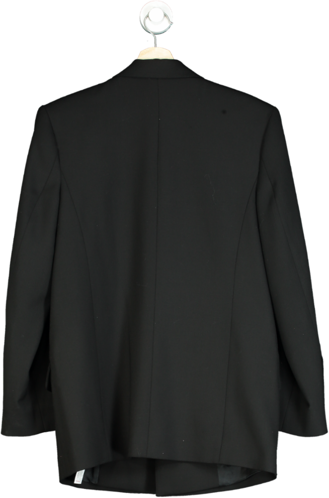 & Other Stories Black Wool Blend Blazer UK 6