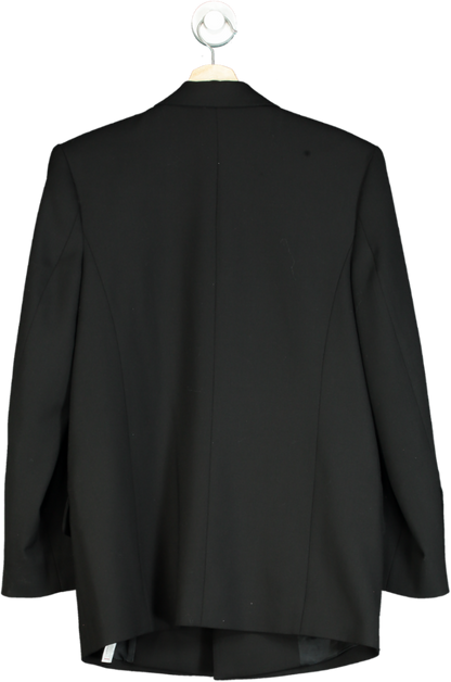 & Other Stories Black Wool Blend Blazer UK 6