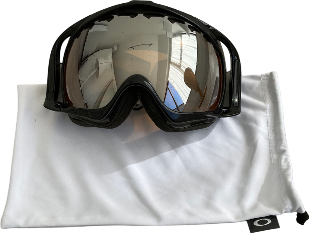 Oakley Black 02-850j Unisex Adult Crowbar Polarized Rectangular Plutonite Snow Goggles One Size