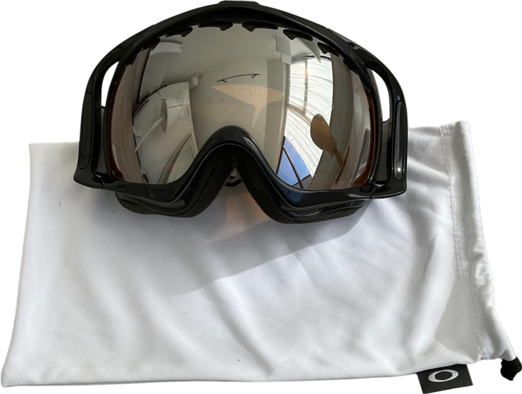 Oakley Black 02-850j Unisex Adult Crowbar Polarized Rectangular Plutonite Snow Goggles One Size