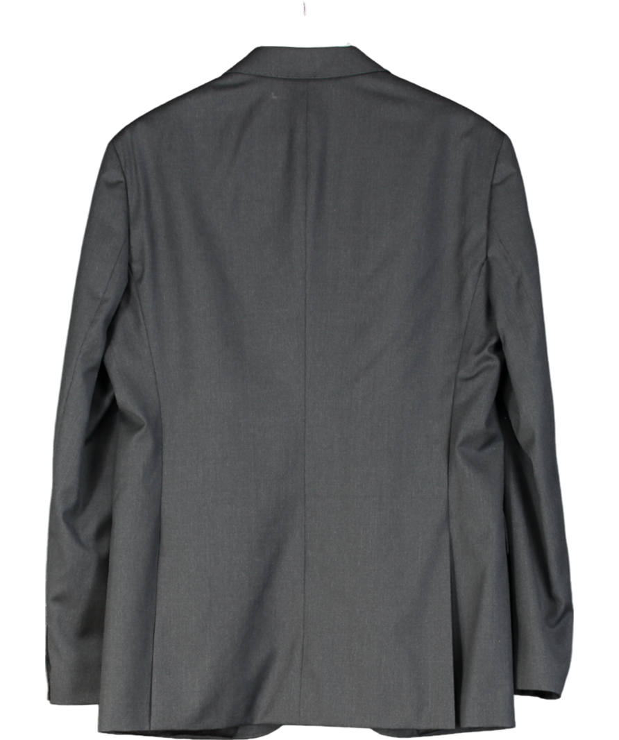 HUGO BOSS Grey Guabello Super 120 Single Breasted Blazer UK 42" CHEST