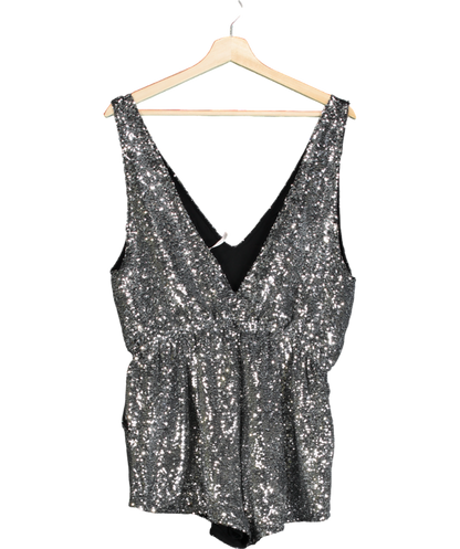 Free People Metallic High Shine Sequin One-piece UK S