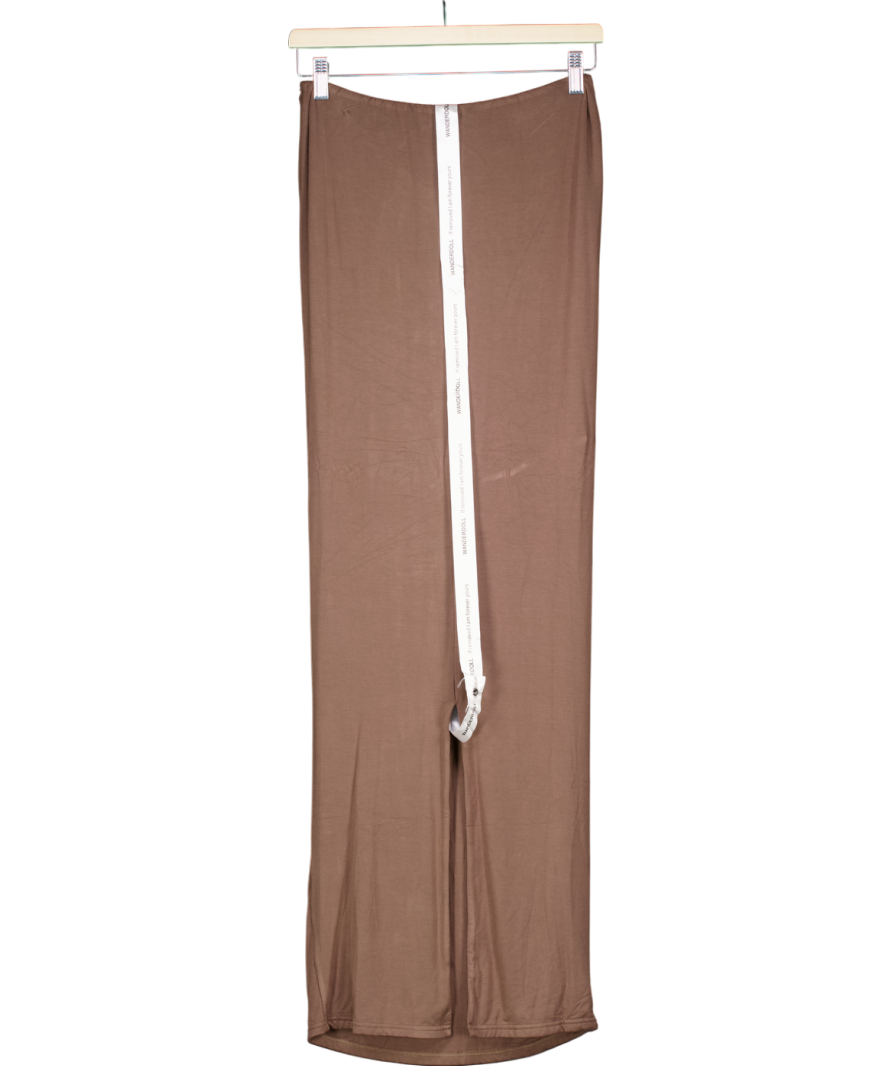 Wander Doll Brown Nara Drape Maxi Skirt UK M
