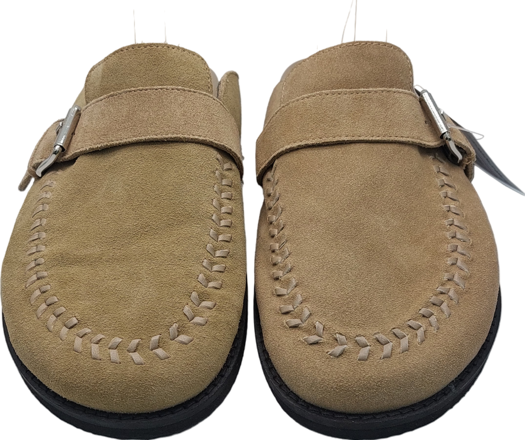 River Island Beige Suede Mules UK 7 EU 40 👠