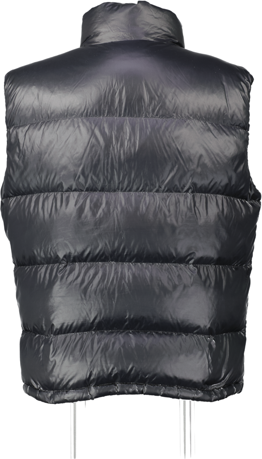 Prada Black Down Filled Re-nylon Sleeveless Puffer Gilet Tg50 UK 18