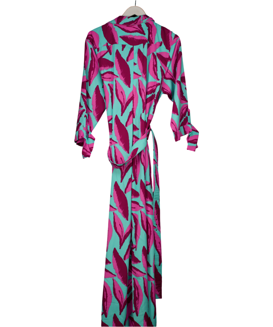 Dancing Leopard Green Dove Dress In Pink On Mint Leaf UK 22