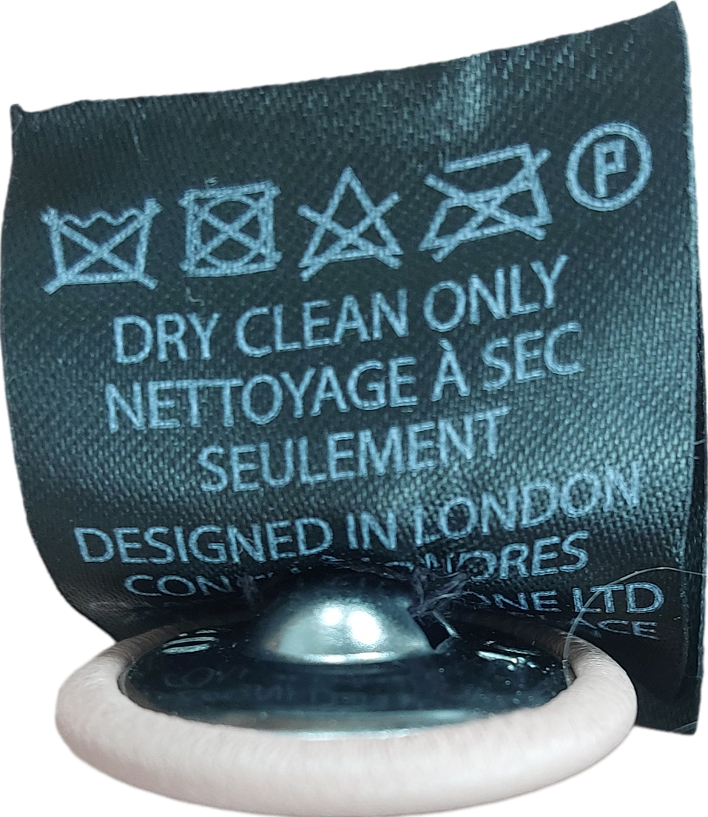 Charlotte Simone Pink Mongolian Lamb Biker Jacket UK XS