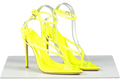 FEMME LOS ANGELES Neon Yellow Effie Sandal - Highlighter UK 6 EU 39 👠