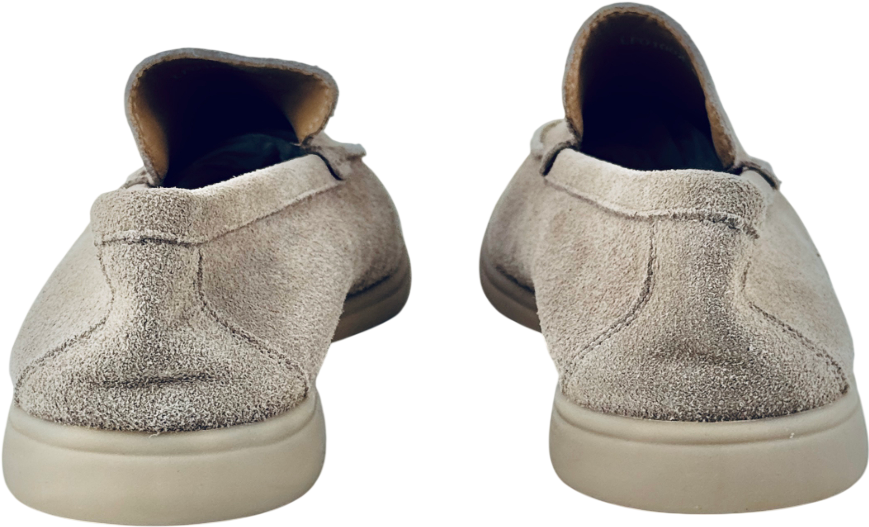 PARIJAN Beige Monaco Old Money Suede Loafers UK 11 EU 45 👞