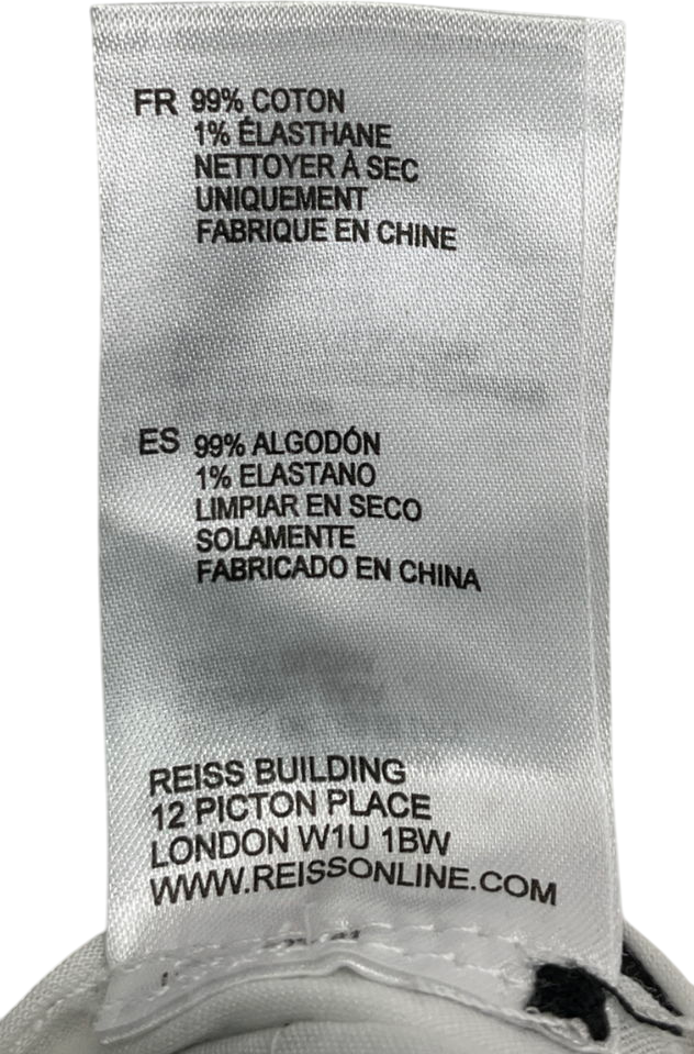 REISS Black And White Adjuster Shorts W32