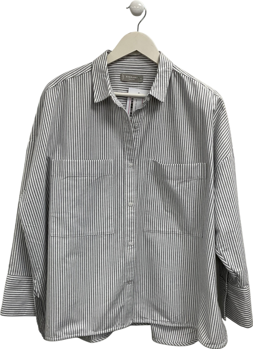 TU Grey Striped Shirt UK 18