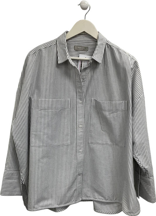 TU Grey Striped Shirt UK 18