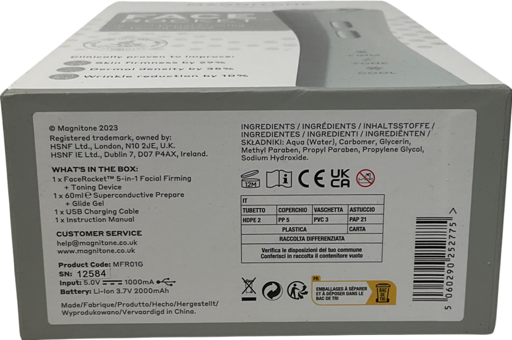 magnitone Facerocket 5-in-1 Facial Firming And Toning Device One size