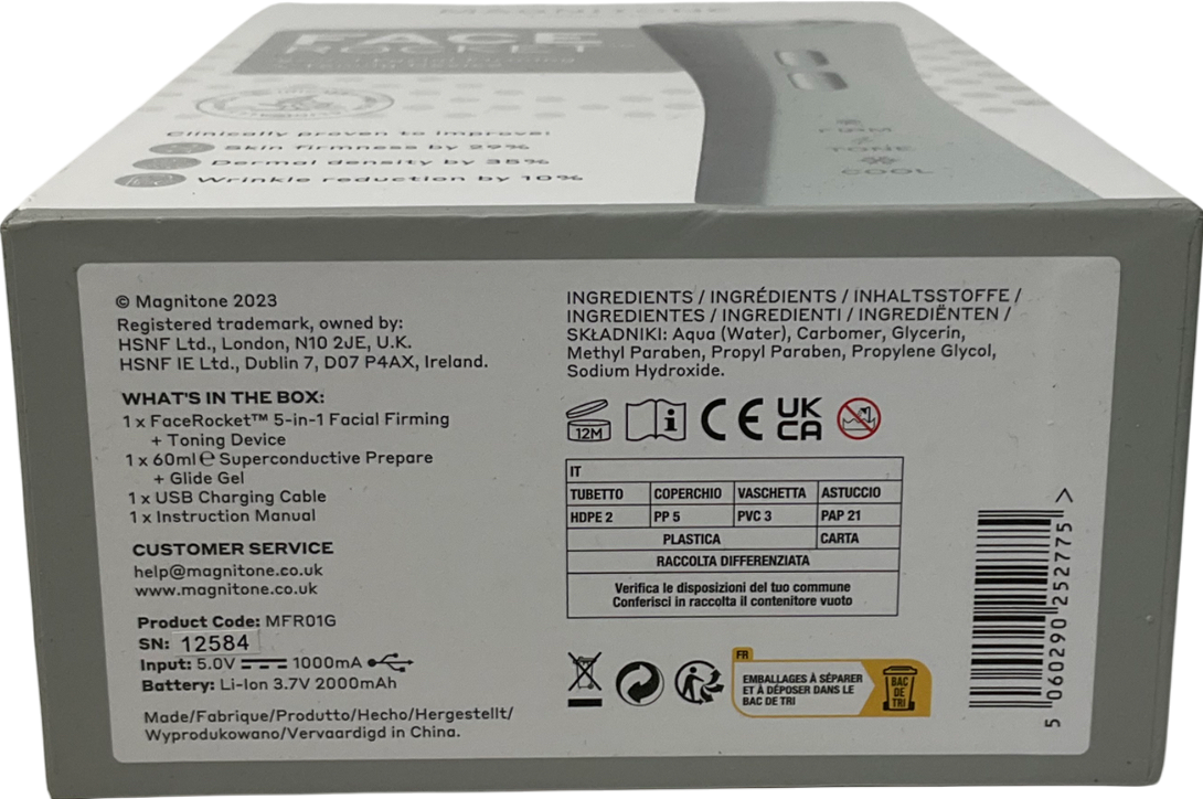 magnitone Facerocket 5-in-1 Facial Firming And Toning Device One size