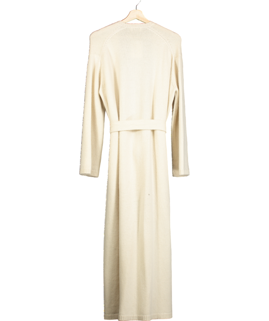 Raey Cream Responsible Cashmere-blend Long Cardigan UK XXS-XS