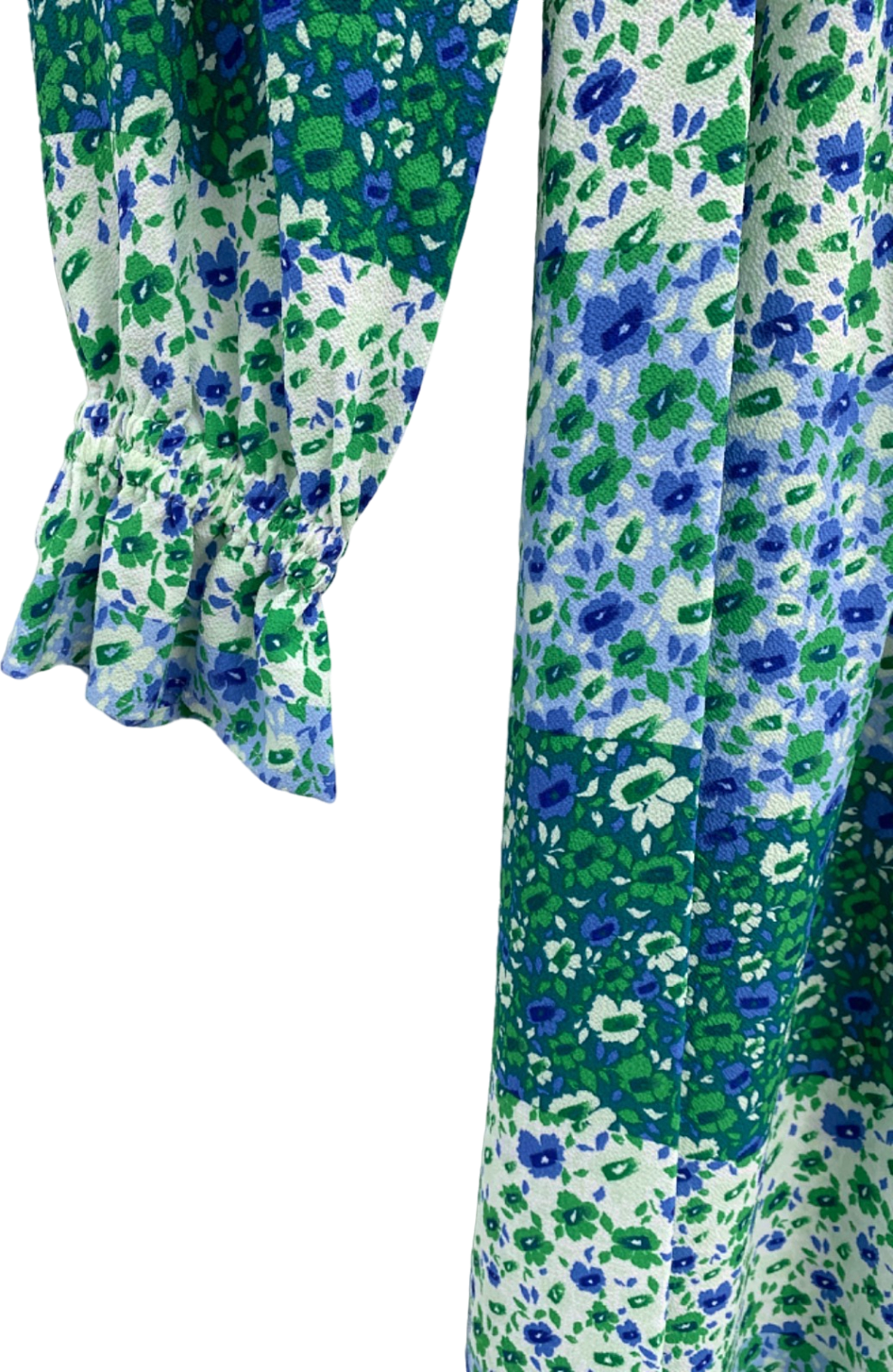 Baum Und Pferdgarten Blue Green Floral Midi Dress UK Size 10