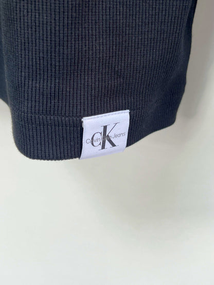 Calvin Klein Black Long Sleeve Henley Shirt M