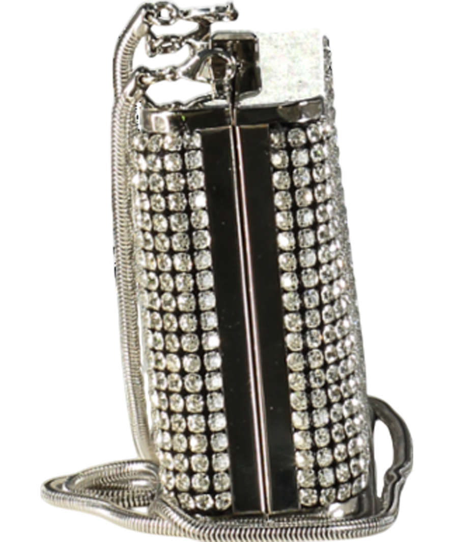 Karen Millen Metallic Rhinestone Clutch Bag