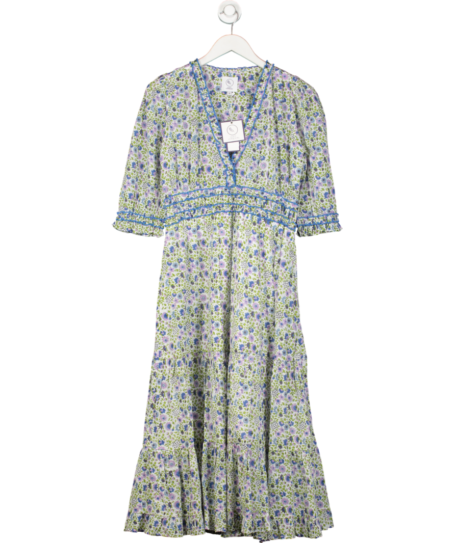 Lexy London Blue Anna Maxi Dress UK 12
